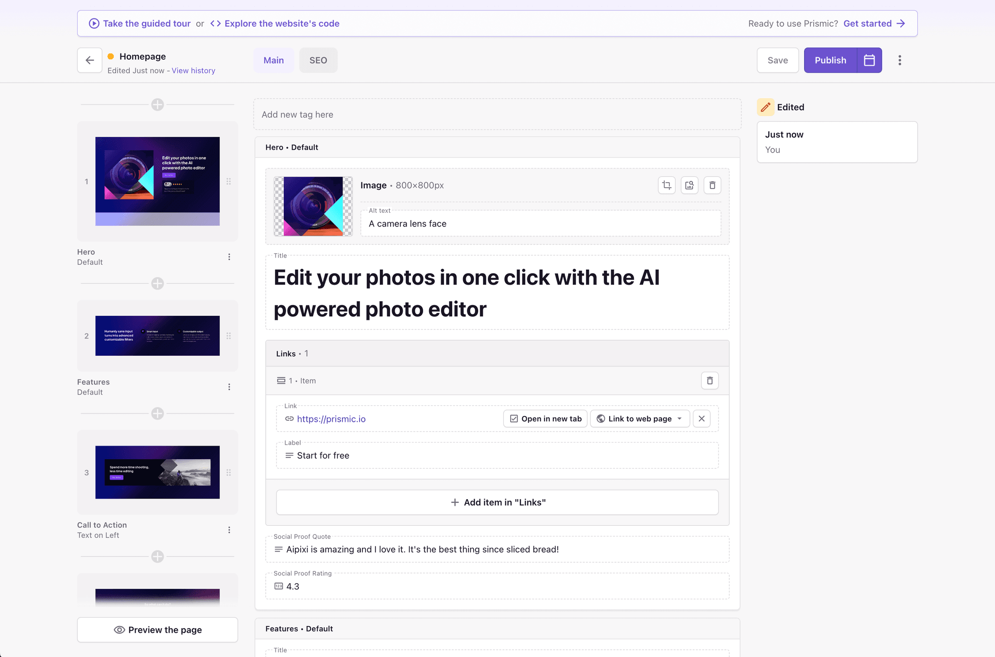 Prismic: Headless Page Builder - Launch and Iterate Faster
