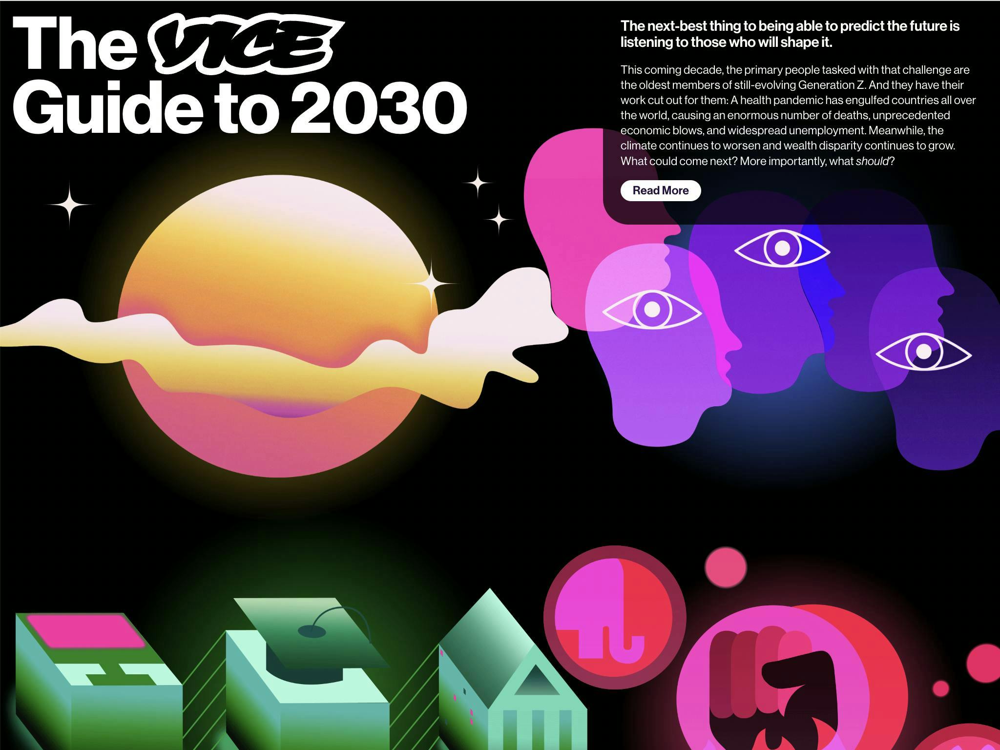 The Vice Guide to 2030 Website