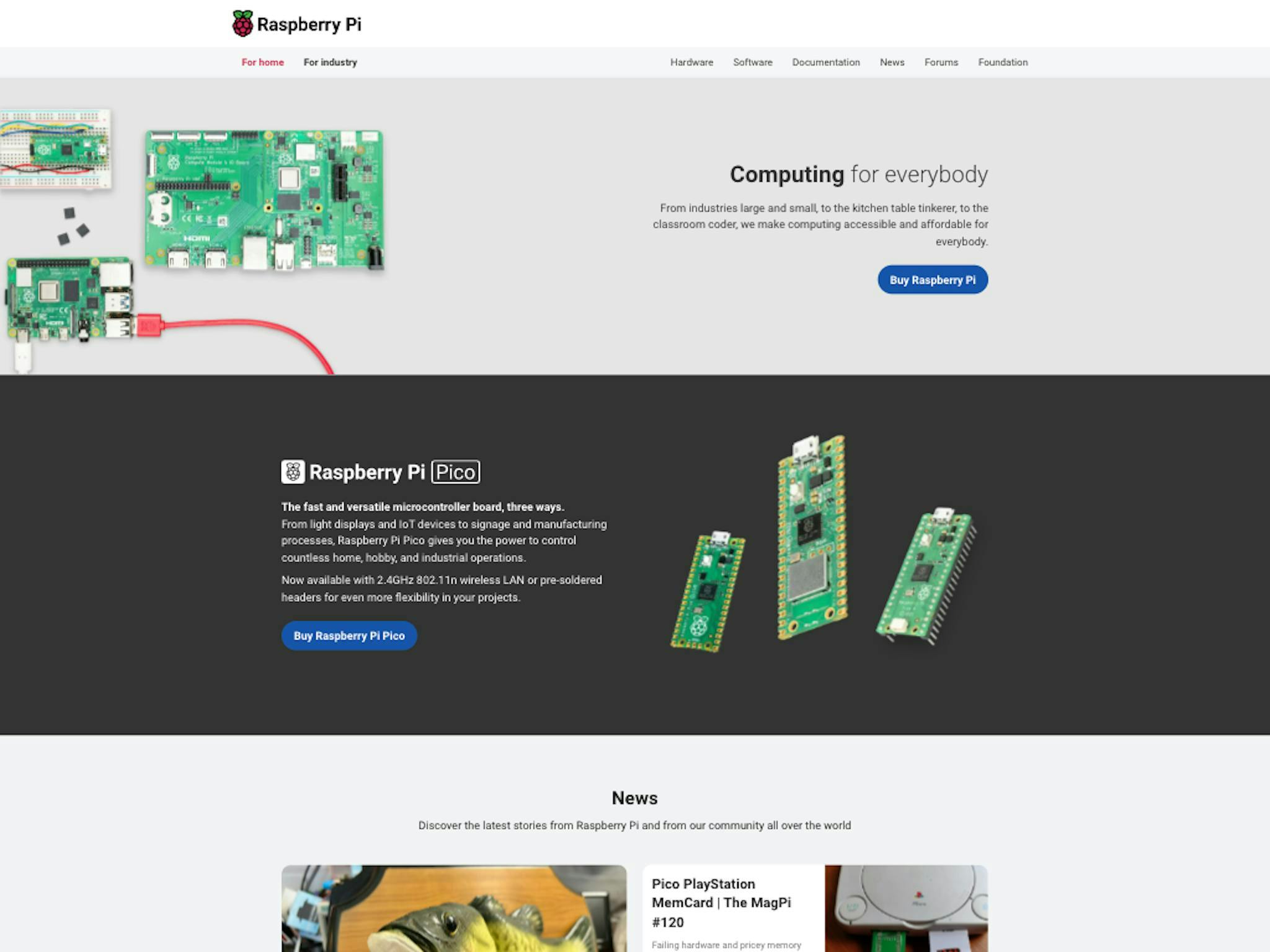 Raspberry Pi Website