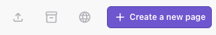 Prismic's new page button