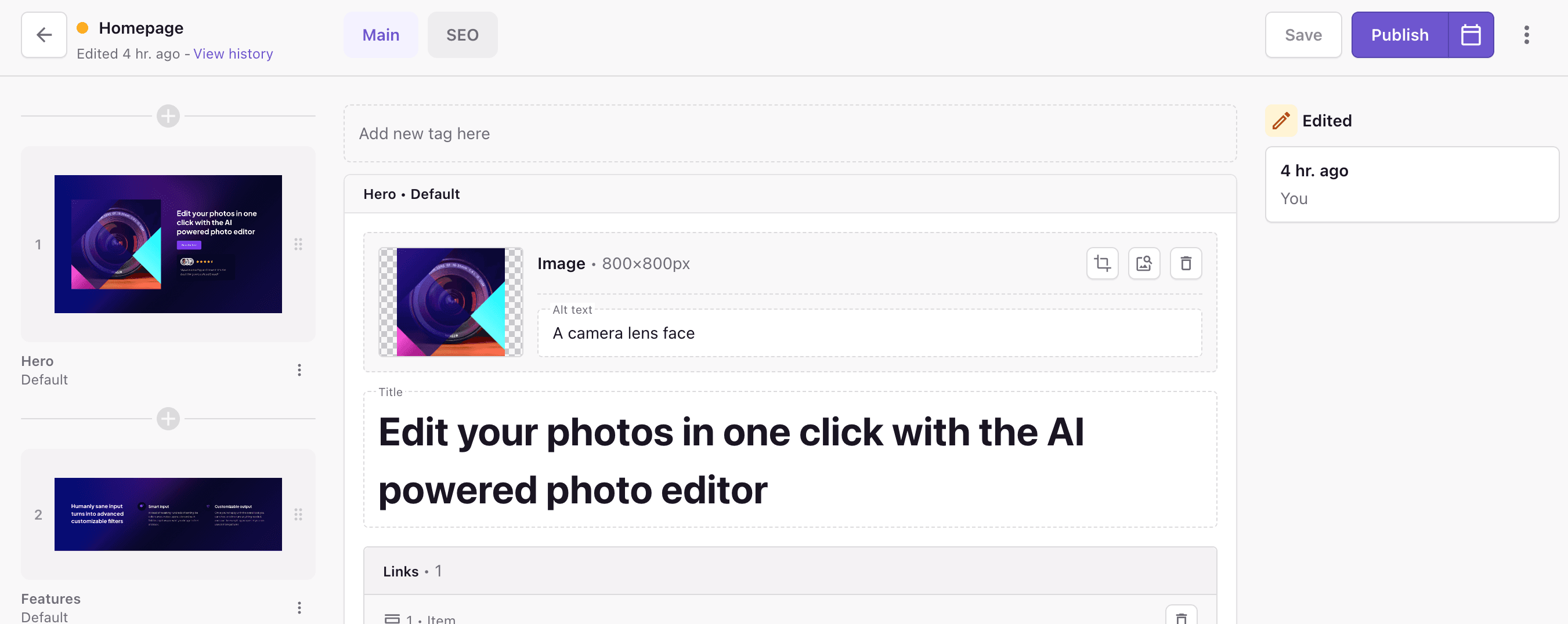 Prismic Page Builder