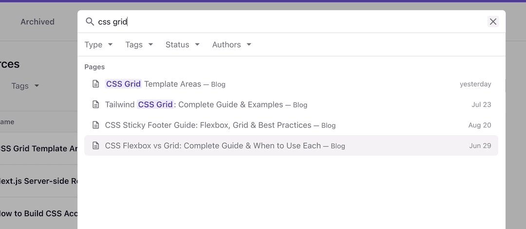 Organize pages — Prismic Docs