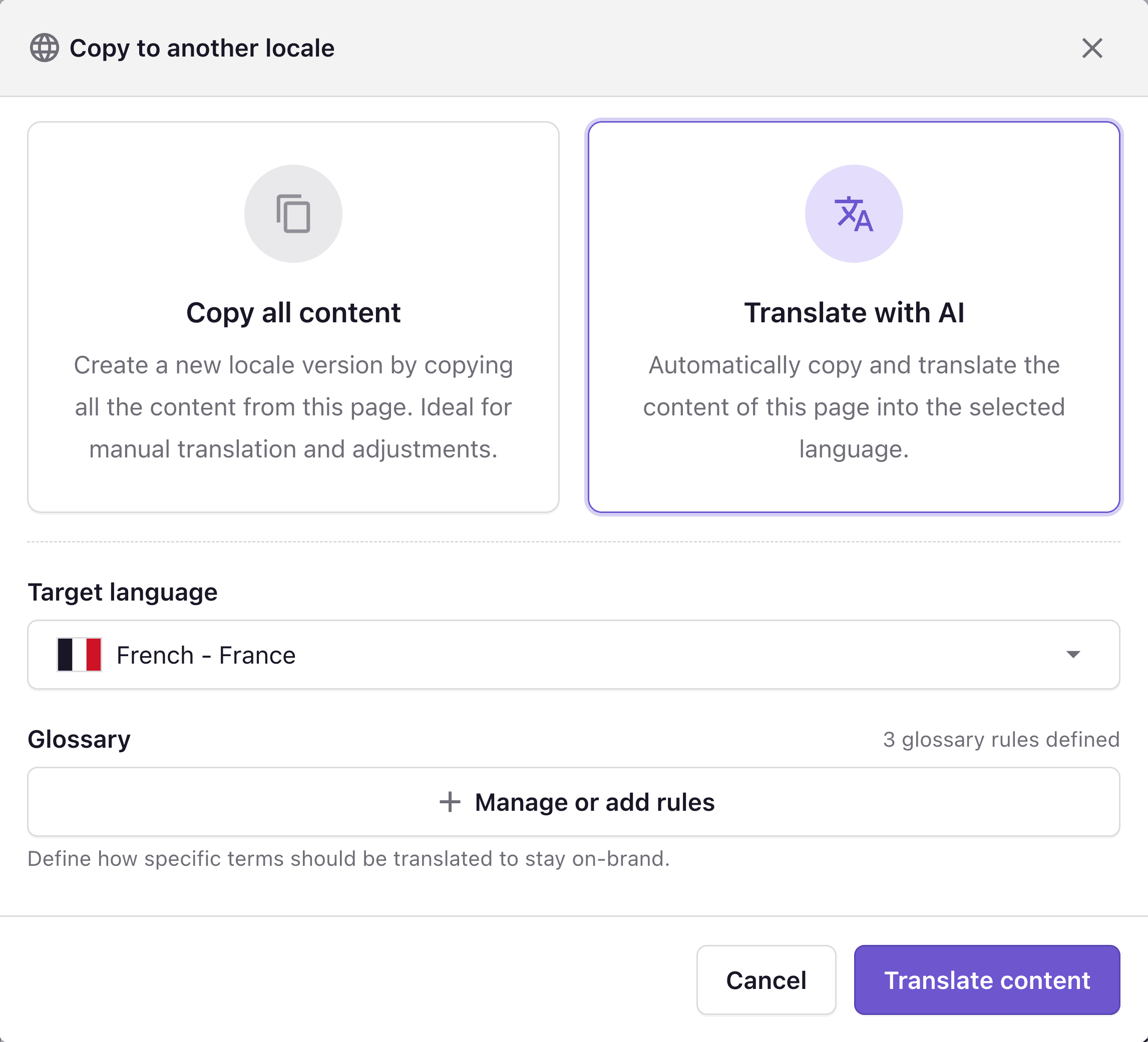 Localize pages — Prismic Docs