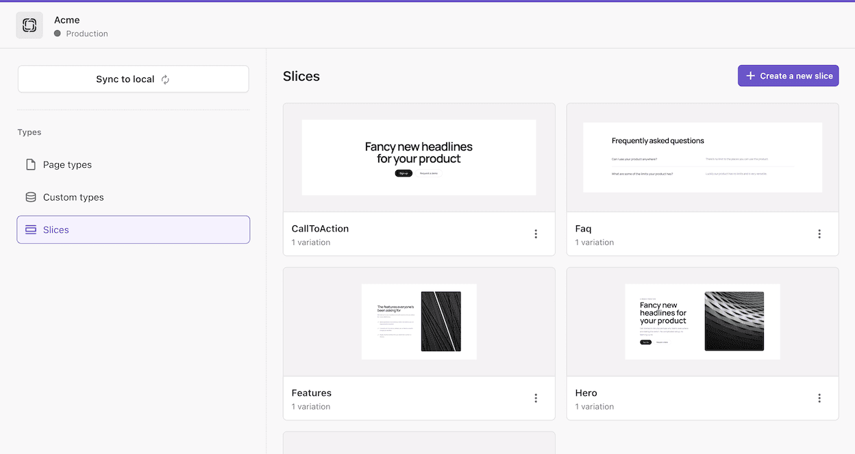 What Is the Type Builder? — Prismic Docs