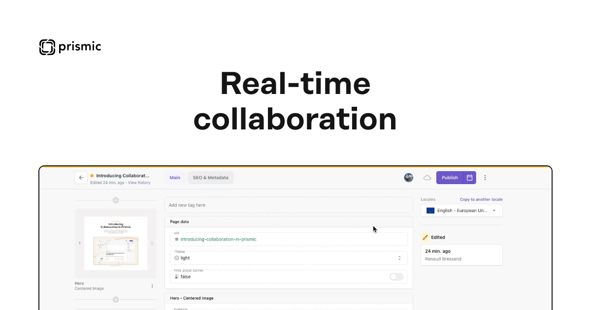 Real-time Collaboration in Prismic: Seamless Teamwork