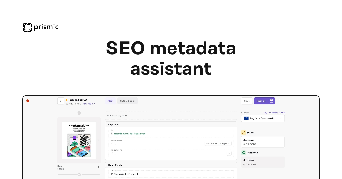 SEO metadata assistant