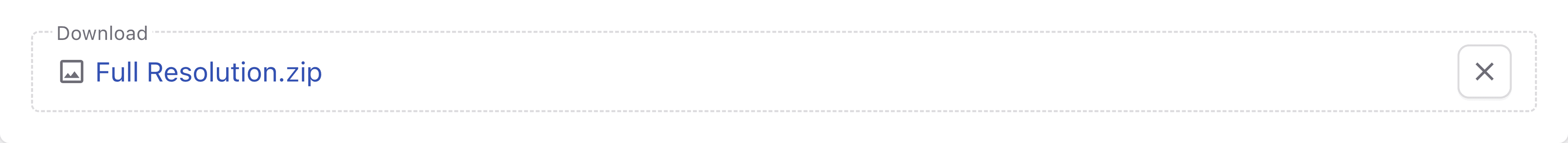 A screenshot of a link to media field in the Page Builder.