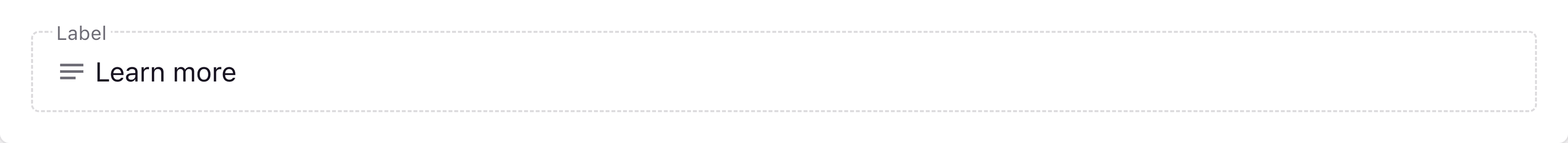 A screenshot of a text field in the Page Builder.